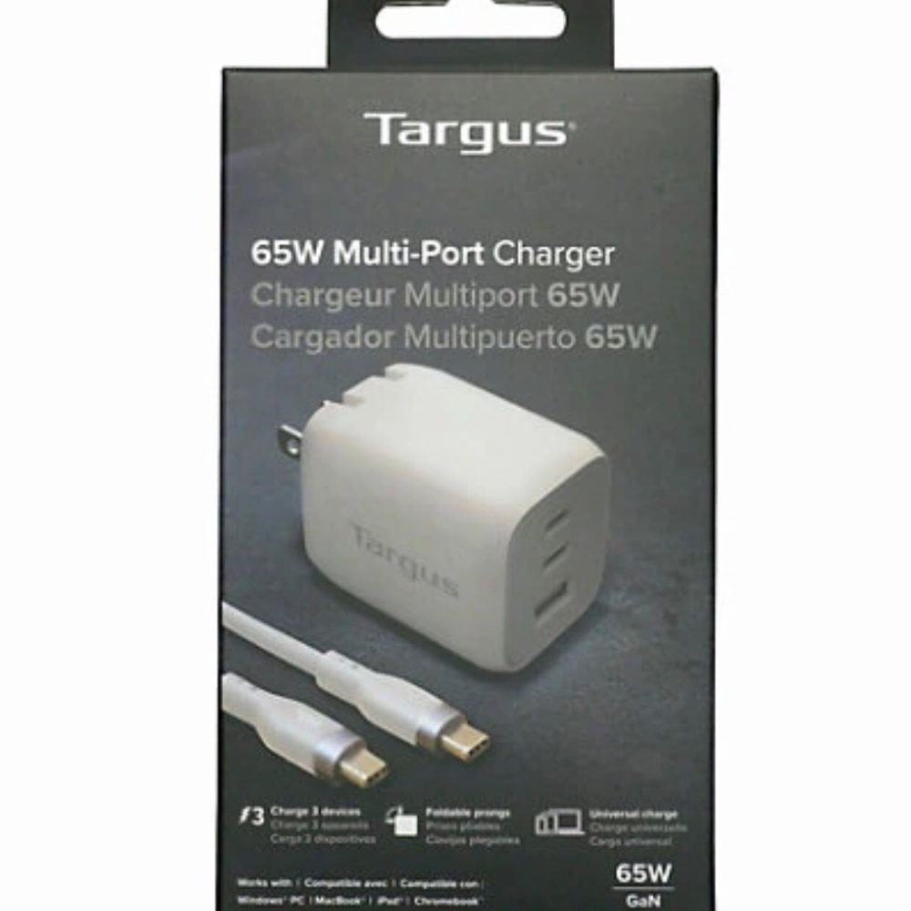Targus® 65W Multi-Port GaN Wall Charger
